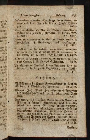795-804, Anhang. - Gebundene Bücher.