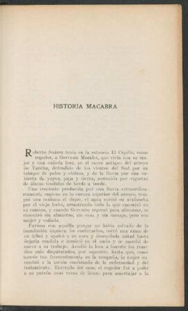 Historía macabra