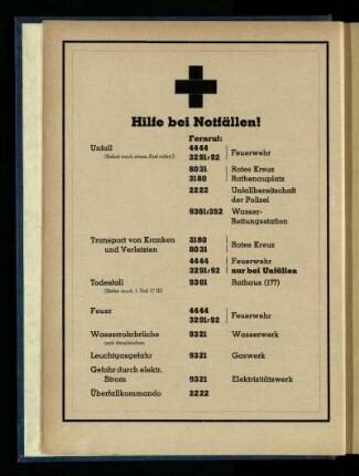 Hilfe bei Notfällen