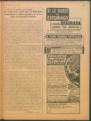 La amistad entre nuestro país y el Brasil debe materializarse en hechos concretos y no en una simple exteriorización de simpatía : Cartas de un argentino que se enoja