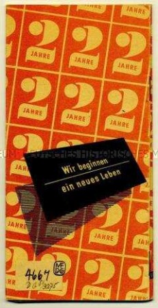 Informationsbroschüre zum Zweijahresplan 1949/50 für die Entwicklung der Wirtschaft in der sowjetisch besetztn Zone Deutschlands