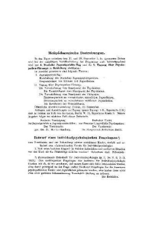 Heilpädagogische Bestrebungen