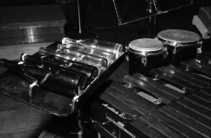 Donaueschingen: Donaueschinger Musiktage; Stadthalle; Bo Nilsson; Flaschen als Schlagzeug