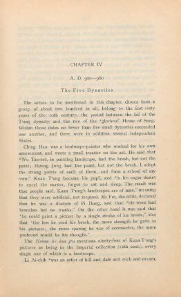 Chapter IV. A. D. 900 - 960. The five dynasties