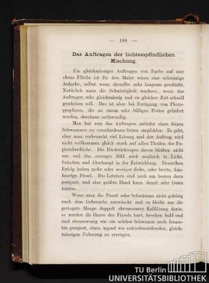 Das Auftragen der lichtempfindlichen Mischung