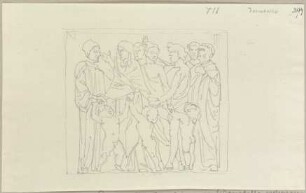 Relief, eingemauert im Dom zu Montepulciano