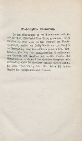 Nachträgliche Bemerkung.