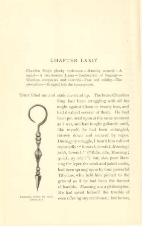 Chapter LXXIV. Chanden Sing's plucky resistance ...