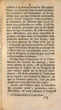 Seconde Réponse à des dissertations contre la tollerance pour les mariages des Protestans ...