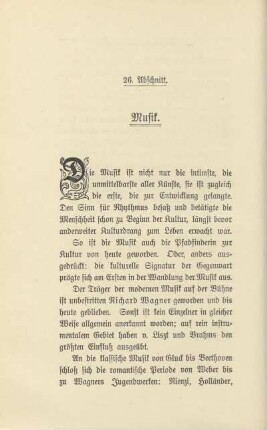 26. Abschnitt. Musik