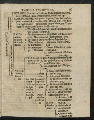 Tabula Synoptica.