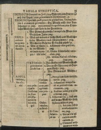 Tabula Synoptica.
