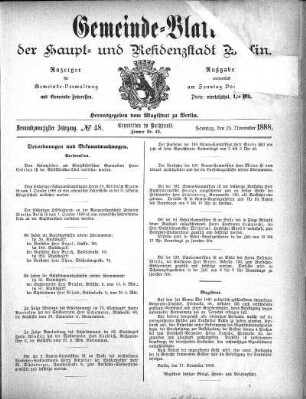 1888,48: No. 48, 25. November 1888