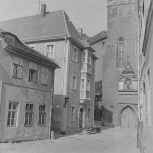 Bautzen : Bautzen. Blick zum Matthiasturm der Ortenburg. Stadtseite