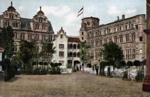 Schlosshof von Alt-Heidelberg [Weltausstellung für Buchgewerbe und Graphik, Leipzig 1914 : Offizielle Ansichtskarte]