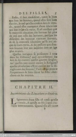 Chapitre II. Inconvénients des Educations ordinaires