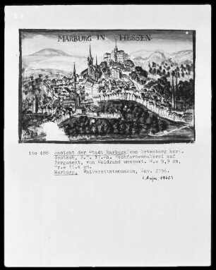 Stadtansicht von Marburg