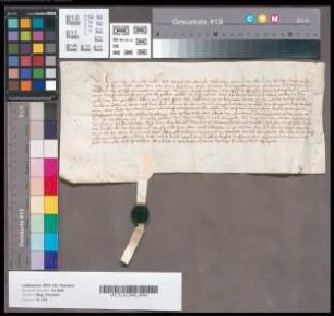 Quittung der Gebrüder Heinrich und Bernd von Mervelde über 55 Schilde erhaltene Kriegsentschädigung.