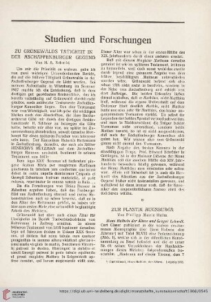 Studien und Forschungen