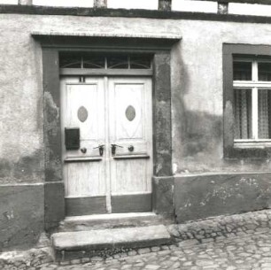 Colditz, Kirchgasse 1. Wohnhaus (18. Jh.). Portal