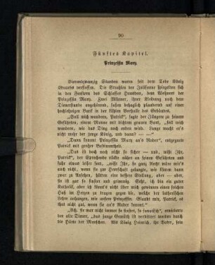Fünftes Kapitel: Prinzessin Mary