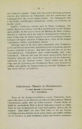 Kalkliebende Pflanzen in Oberschwaben