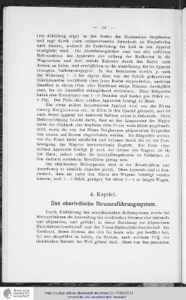 4. Kapitel. Das oberirdische Stromzuführungssystem.