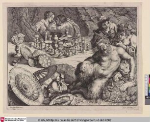[Bacchanal; Bacchus and Drunken Silenus, so-called 'Dream of Silenus' or 'Bachus and silver-ware']