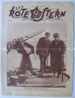 Proletarische Halbmonatszeitschrift "Der Rote Stern" u.a. über die Verteidigungsbereitschaft der UdSSR gegen England