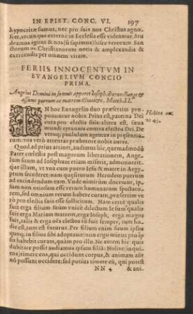 Feriis Innocentum In Evangelium ...
