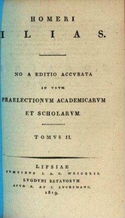 Homeri Ilias, 2