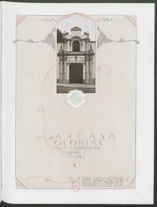La casa colonial del arquitecto Martín Noel