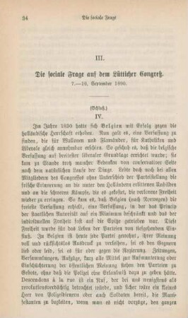 34-52 Die sociale Frage auf dem Lütticher Congreß 7.-10. September 1890 : II.