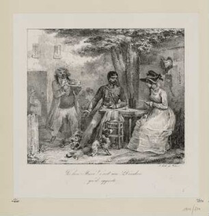 Truthahn für das Ehepaar, aus: "Lithographisches Album"