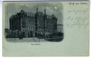 Gruß aus Stettin. Das Rathaus.