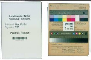 Entnazifizierung Heinrich Poertner , geb. 10.01.1895 (Schreiner)