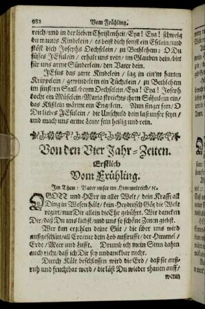 Von den Vier Jahr-Zeiten.