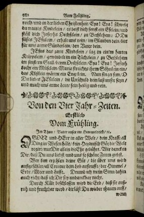 Von den Vier Jahr-Zeiten.
