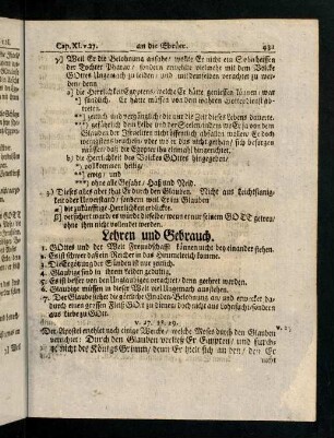 431-442, V. 27 - 29; Lehren und Gebrauch; V. 30 - 31; ...