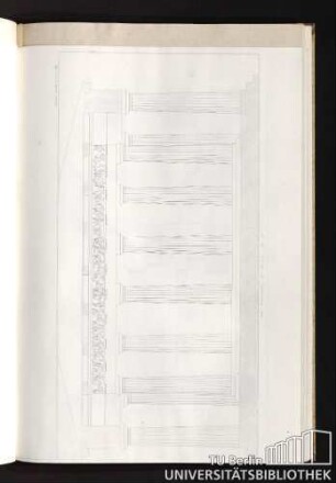 Liefg. V. Pl. X. Das Parthenon zu Athen. Pl. IV. [Querdurchschnitt des Porticus.]