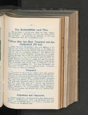 Von Gremsmühlen nach Plön.