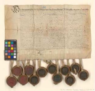 Altmärkische und prignitzsche Städte verschreiben sich Matthias von Jagow auf Aulosen über 3.500 Taler.