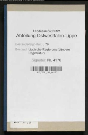Bestrafung der Schüler wegen Unterrichtsversäumnis in der Gewerbeschule in Detmold (Besonderes)