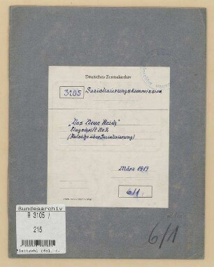Flugschrift Nr. 2 "Das Neue Reich", Hrsg. Hans Ostwald und Paul Remer, Berlin (Aufsätze über Sozialisierung)