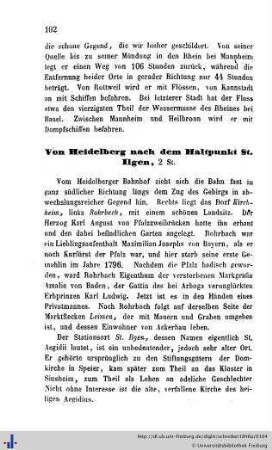 Von Heidelberg, St. Ilgen über Wiesloch nach Langenbrücken