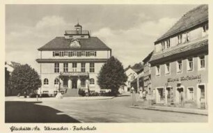 Glashütte. Uhrmacher-Fachschule (Deutsches Uhrenmuseum Glashütte). Eingangsbereich