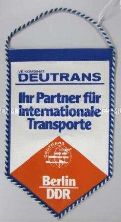 Wimpel des VE Kombinats Deutrans