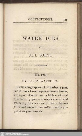 Water ices