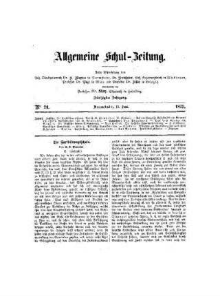 Die Fortbildungsschule : (II, Schluß)