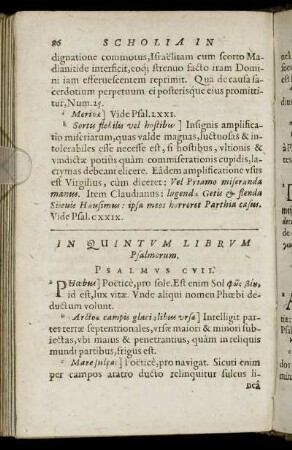 In Quintum Librum Psalmorum